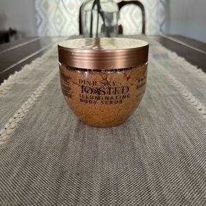 Pink Sky Blushed Illuminating Body Scrub,Amber Scent  New 25 oz New & Sealed